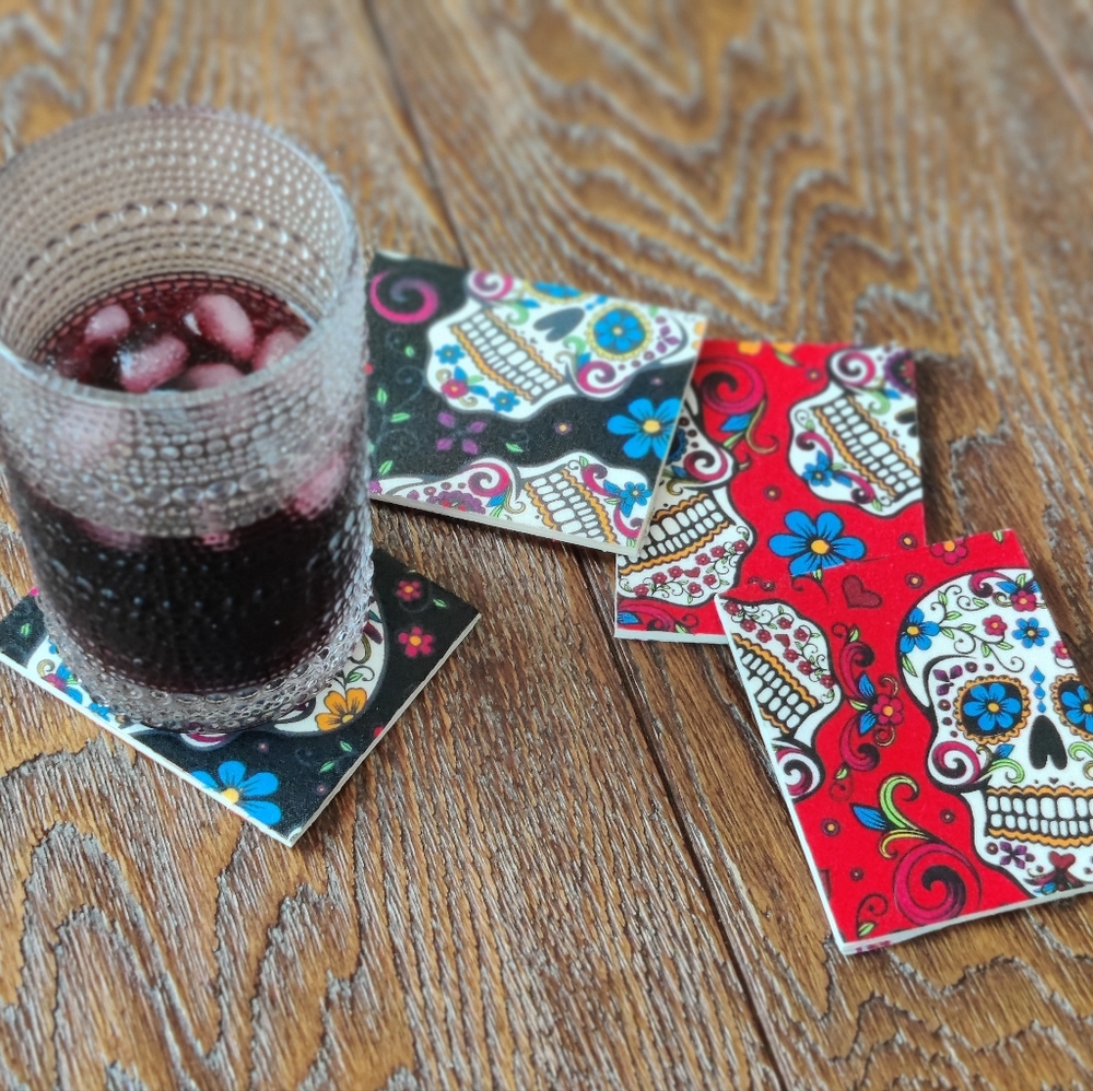 Wooden coasters set of 4